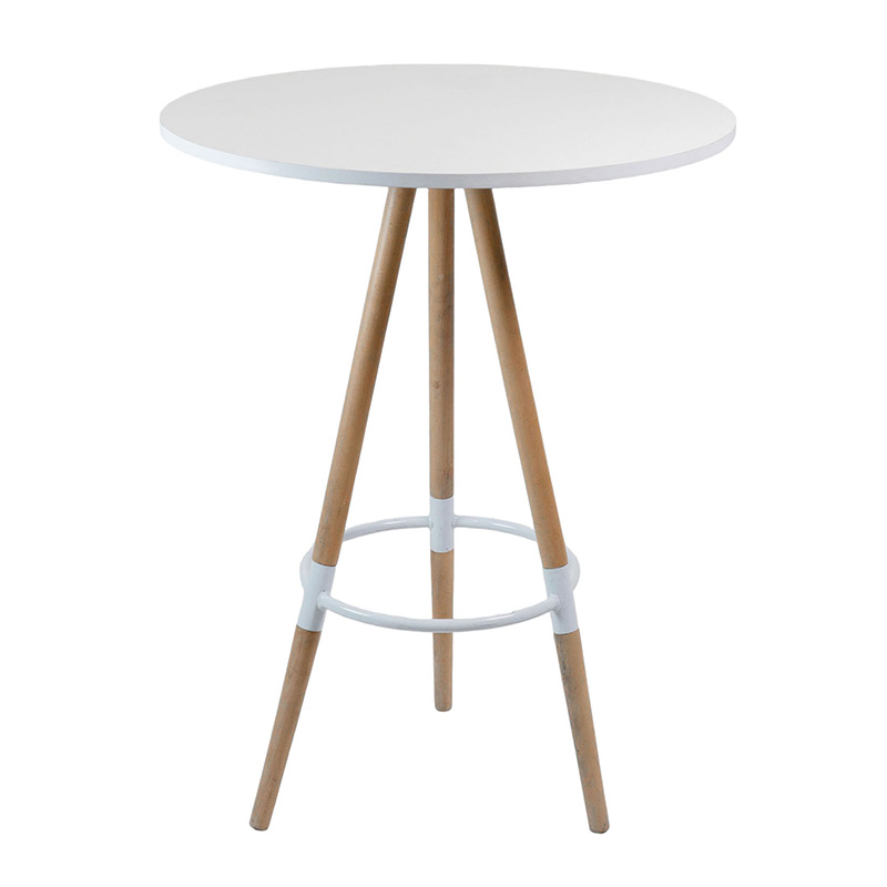 MANGE DEBOUT SCANDINAVE ROND BLANC