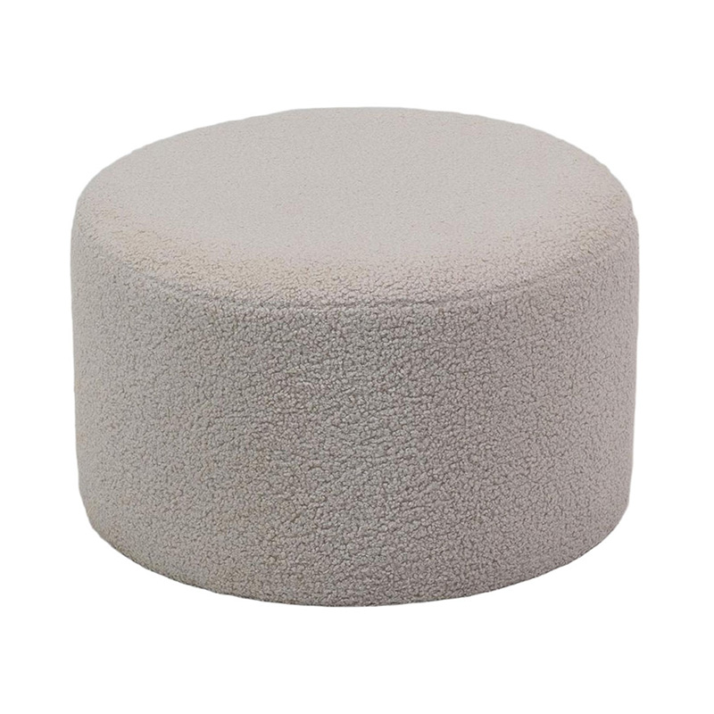 POUF ROND CREME