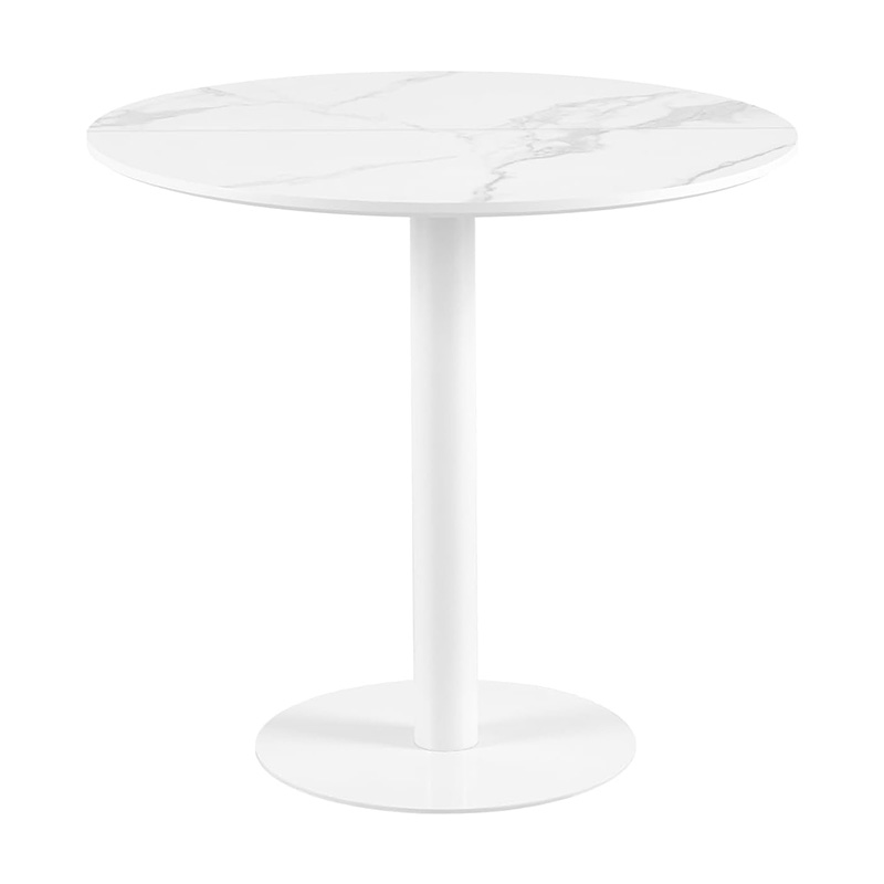TABLE BASSE ROND BLANC