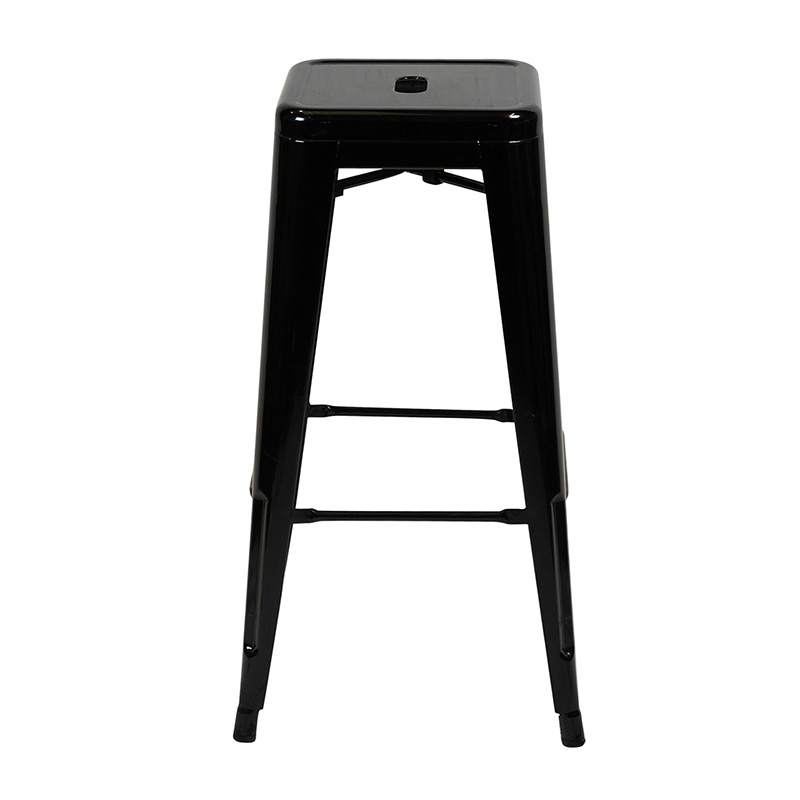 TABOURET METAL NOIR