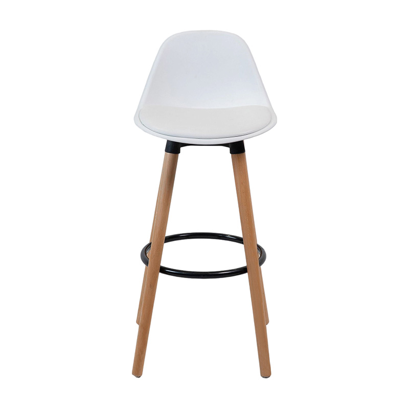 TABOURET SCANDINAVE ROND NOIR