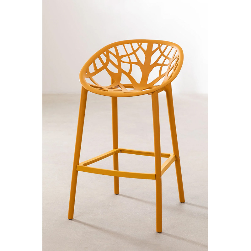 TABOURET ORES COULEUR MOUTARDE